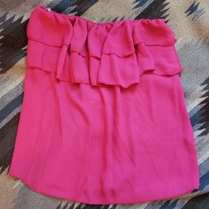 Flowy strapless tank top